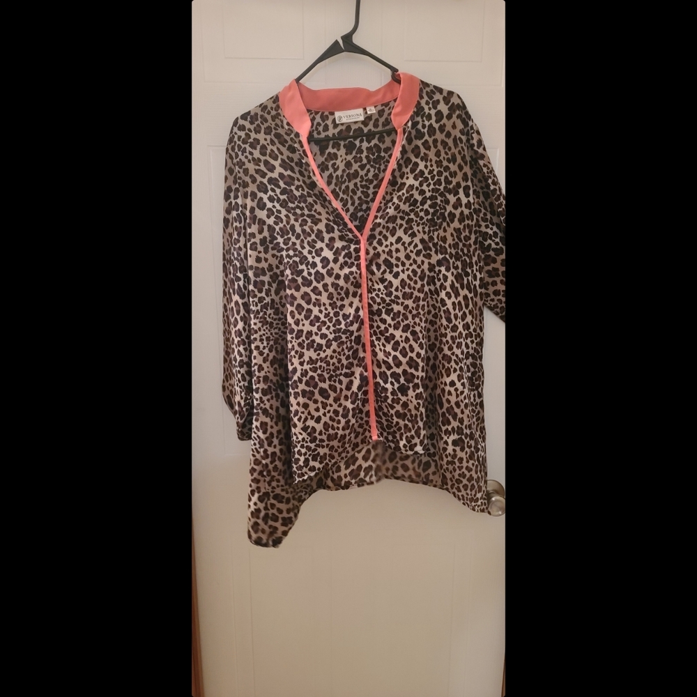 Leopard Pullover Blouse